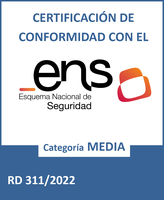 Certificación de conformidad con el Esquema Nacional de Seguridad.